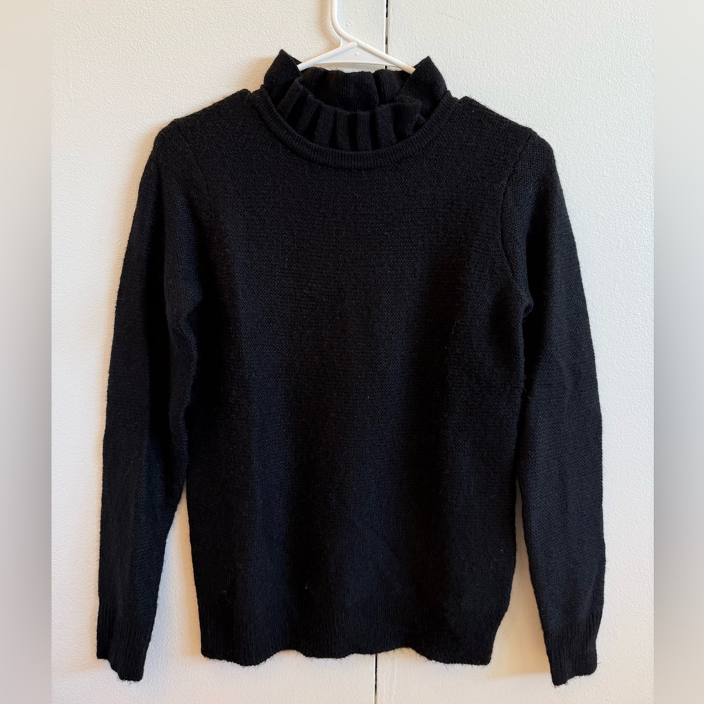 Like new! J.Crew wool sweater, Black, XS